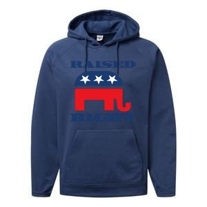 Raised Right Republican Party Performance Fleece Hoodie