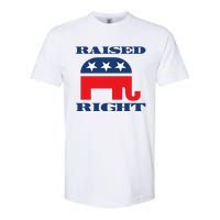 Raised Right Republican Party Softstyle CVC T-Shirt