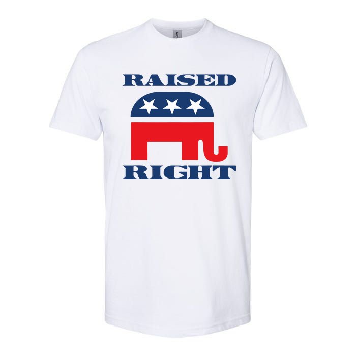 Raised Right Republican Party Softstyle CVC T-Shirt