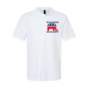 Raised Right Republican Party Softstyle Adult Sport Polo