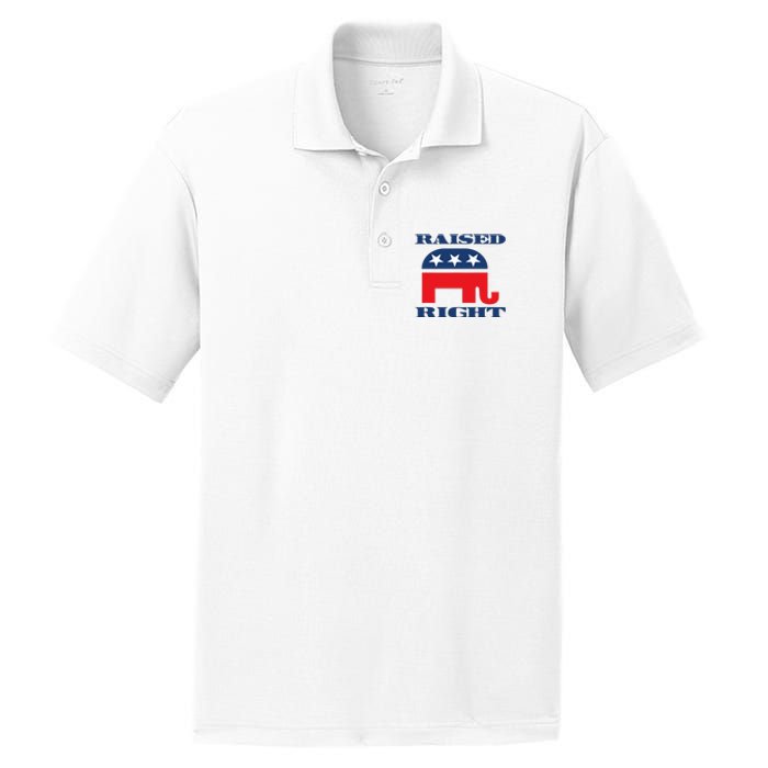 Raised Right Republican Party PosiCharge RacerMesh Polo