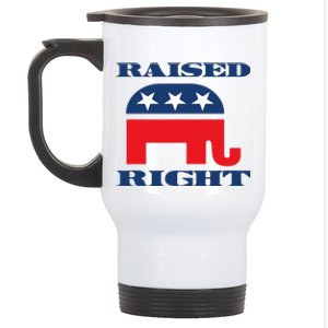 Raised Right Republican Party Stainless Steel Travel Mug