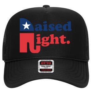 Raised Right Republican Elephant Retro Style Distressed Gift High Crown Mesh Back Trucker Hat