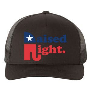 Raised Right Republican Elephant Retro Style Distressed Gift Yupoong Adult 5-Panel Trucker Hat