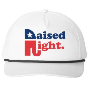 Raised Right Republican Elephant Retro Style Distressed Gift Snapback Five-Panel Rope Hat