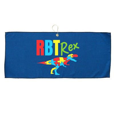 RBT Rex Registered Behavior Technician ABA Therapist Autism Large Microfiber Waffle Golf Towel