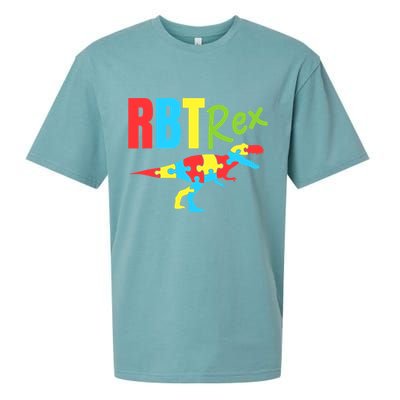 RBT Rex Registered Behavior Technician ABA Therapist Autism Sueded Cloud Jersey T-Shirt