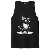 Retro Raccoon Rock Music Gift Funny Raccoon Gift PosiCharge Competitor Tank