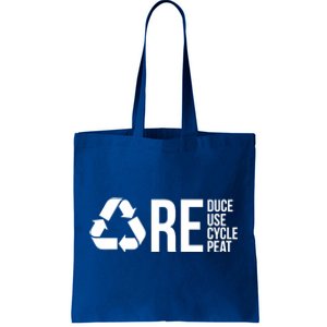 Reduce Reuse Recycle Recycling Cool Earth Day Lovers Gift Tote Bag