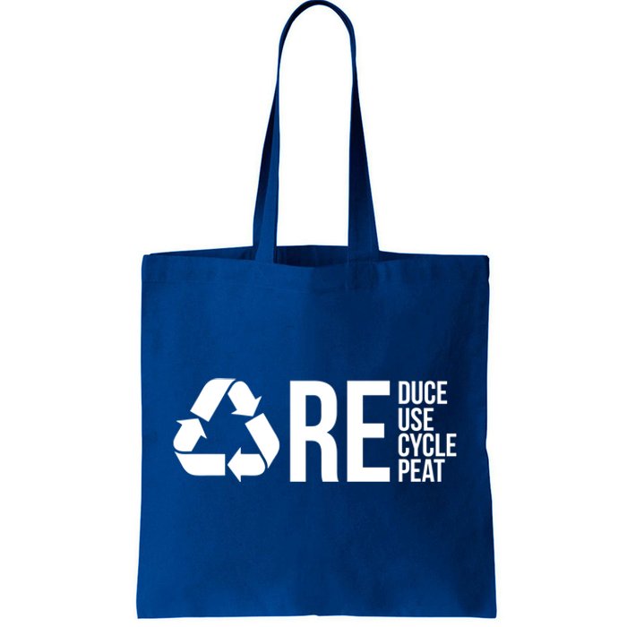 Reduce Reuse Recycle Recycling Cool Earth Day Lovers Gift Tote Bag