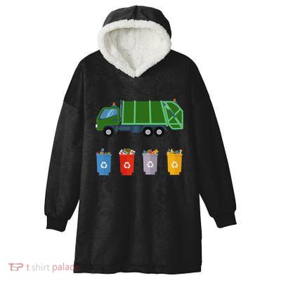 Recycling Rash Ruck Garbage Ruck Hooded Wearable Blanket