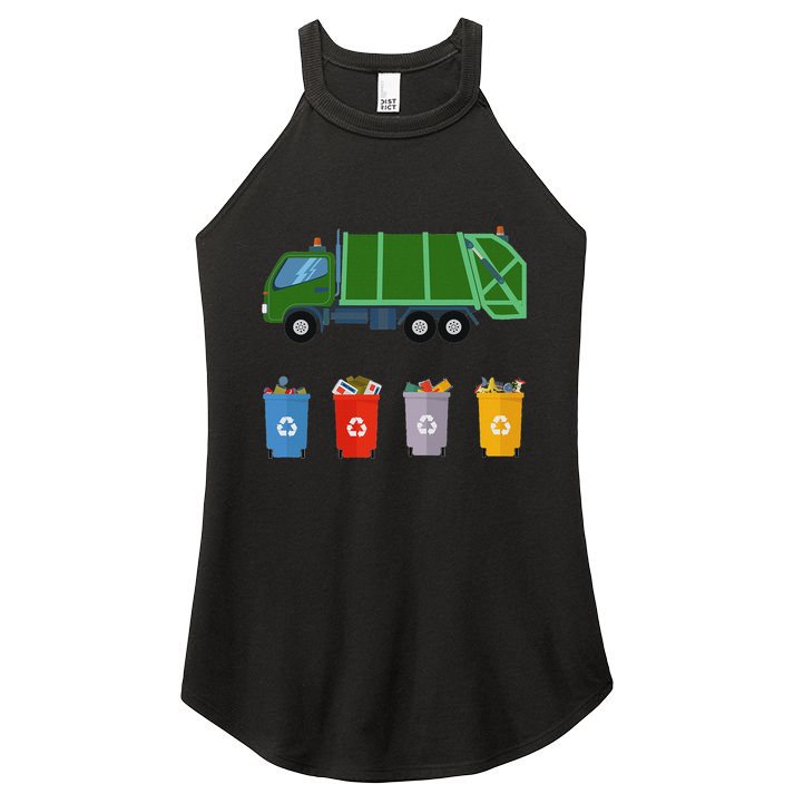 Recycling Rash Ruck Garbage Ruck Women's Perfect Tri Rocker Tank