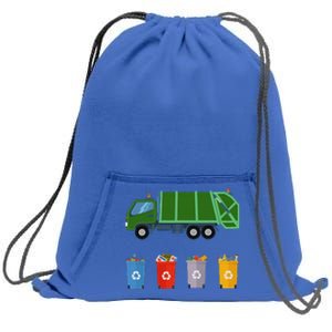 Recycling Rash Ruck Garbage Ruck Sweatshirt Cinch Pack Bag