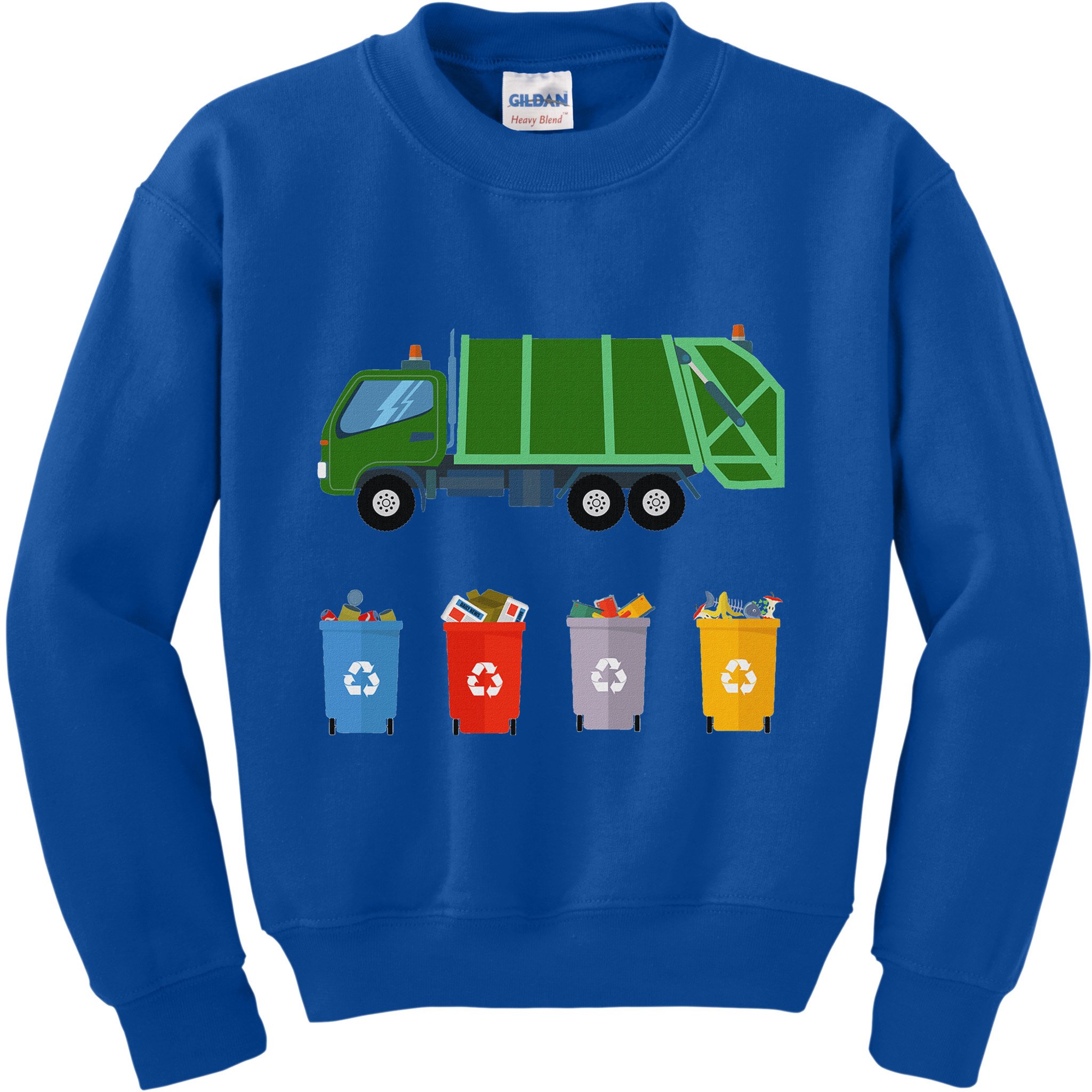 Recycling Rash Ruck Garbage Ruck Kids Sweatshirt