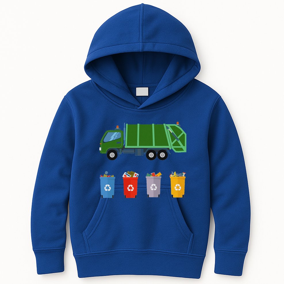 Recycling Rash Ruck Garbage Ruck Kids Hoodie