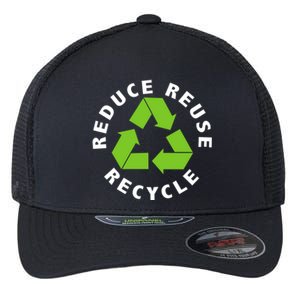 Reduce Reuse Recycle Happy Earth Day Save Earth Gift Flexfit Unipanel Trucker Cap