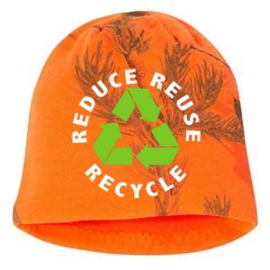 Reduce Reuse Recycle Happy Earth Day Save Earth Gift Kati - Camo Knit Beanie