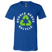 Reduce Reuse Recycle Happy Earth Day Save Earth Gift V-Neck T-Shirt