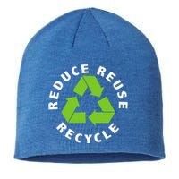 Reduce Reuse Recycle Happy Earth Day Save Earth Gift Sustainable Beanie