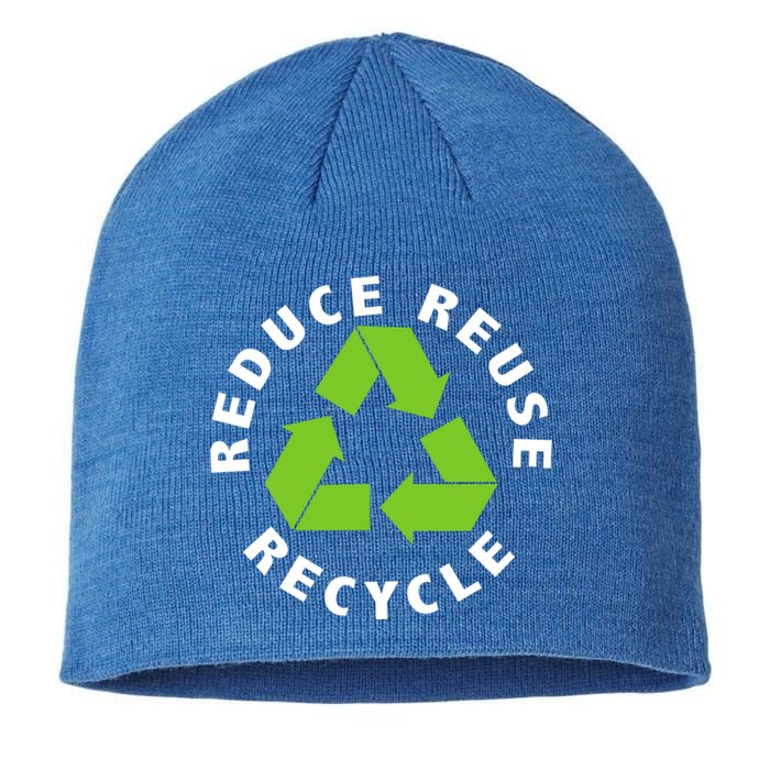 Reduce Reuse Recycle Happy Earth Day Save Earth Gift Sustainable Beanie