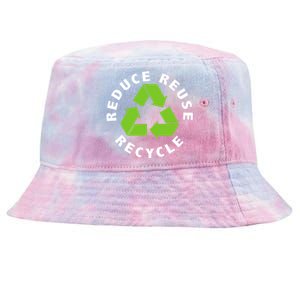 Reduce Reuse Recycle Happy Earth Day Save Earth Gift Tie-Dyed Bucket Hat