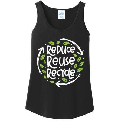 Reduce Reuse Recycle Make Everyday Earth Day Save The Planet Ladies Essential Tank