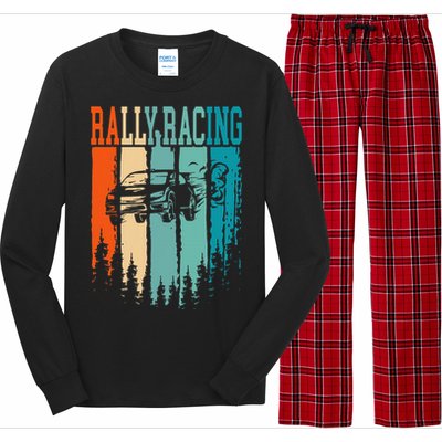 Rally Racing Retro Vintage Long Sleeve Pajama Set