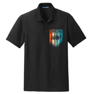 Rally Racing Retro Vintage Dry Zone Grid Polo