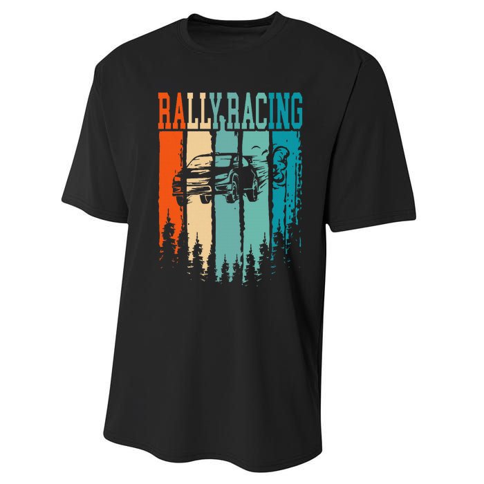 Rally Racing Retro Vintage Performance Sprint T-Shirt