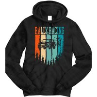 Rally Racing Retro Vintage Tie Dye Hoodie