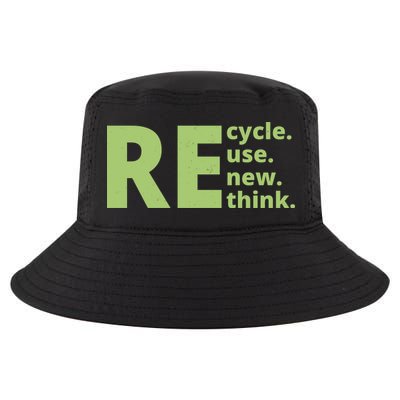 Recycle Reuse Renew Rethink Cool Comfort Performance Bucket Hat