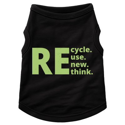 Recycle Reuse Renew Rethink Doggie Tank