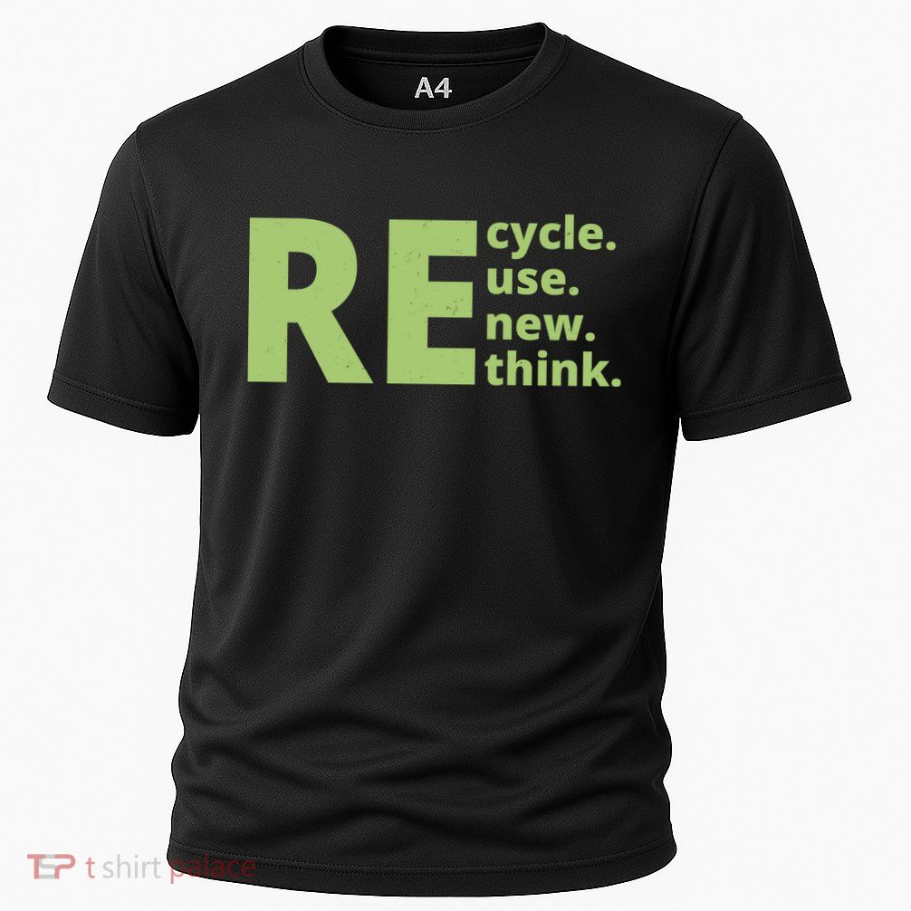 Recycle Reuse Renew Rethink Cooling Performance Crew T-Shirt