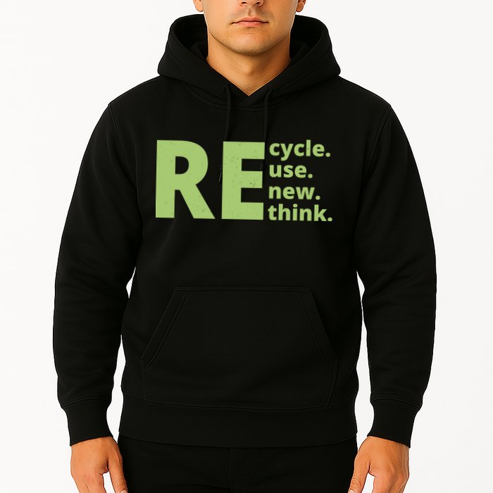 Recycle Reuse Renew Rethink Hoodie