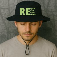 Recycle Reuse Renew Rethink Bucket Hat