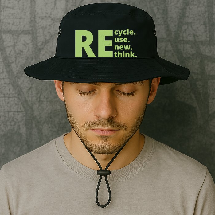 Recycle Reuse Renew Rethink Bucket Hat