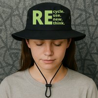 Recycle Reuse Renew Rethink Bucket Hat