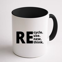 Recycle Reuse Renew Rethink Mug