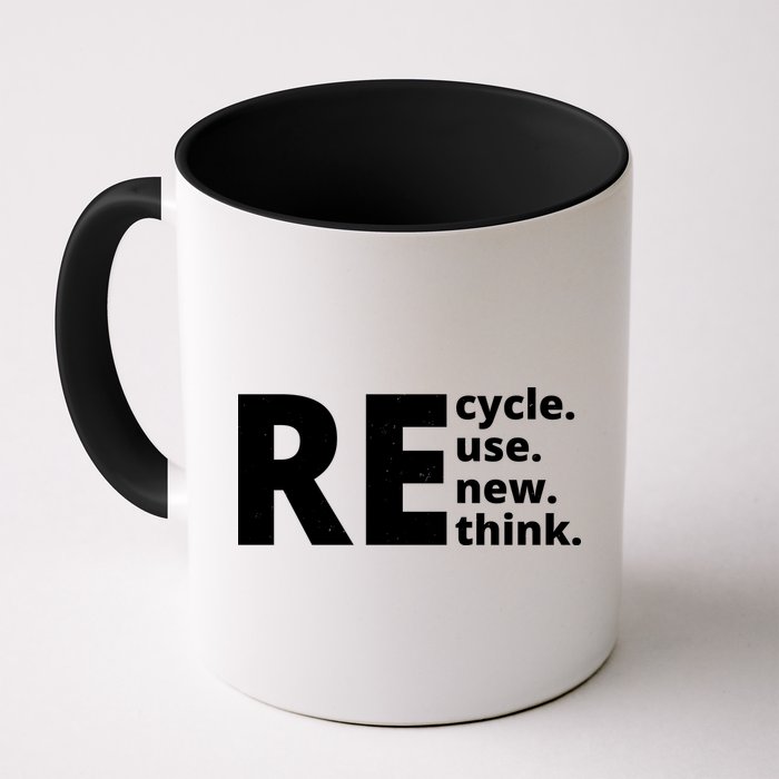 Recycle Reuse Renew Rethink Mug