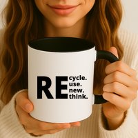 Recycle Reuse Renew Rethink Mug