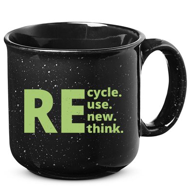 Recycle Reuse Renew Rethink 15oz Campfire Ceramic Mug