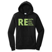 Recycle Reuse Renew Rethink Women's Pullover Hoodie
