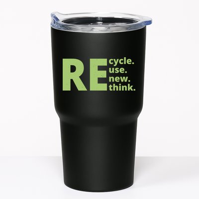 Recycle Reuse Renew Rethink Tumbler