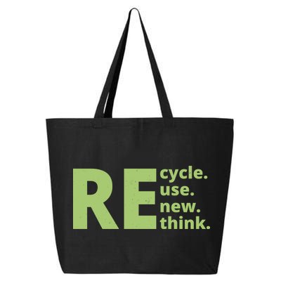 Recycle Reuse Renew Rethink 25L Jumbo Tote