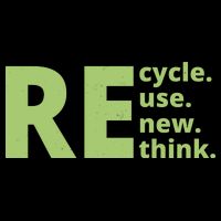 Recycle Reuse Renew Rethink Tie-Dye T-Shirt