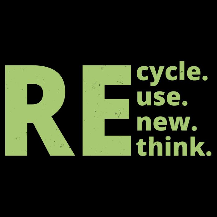 Recycle Reuse Renew Rethink Tie-Dye T-Shirt