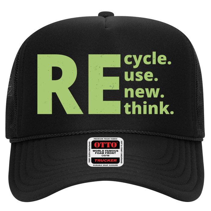Recycle Reuse Renew Rethink Trucker Hat