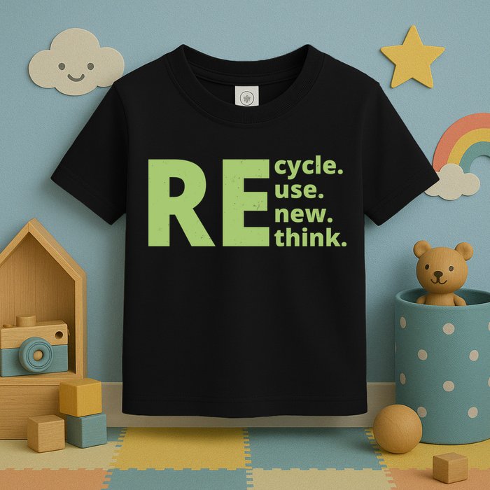 Recycle Reuse Renew Rethink Toddler T-Shirt