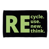 Recycle Reuse Renew Rethink Microfiber Hand Towel