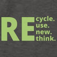 Recycle Reuse Renew Rethink Vector Backpack
